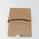 CHANEL Choco Bar line Wallet Leather Beige CC Auth bs36636-22