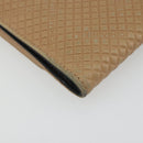 CHANEL Choco Bar line Wallet Leather Beige CC Auth bs36636-14