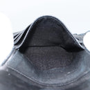 CHANEL Bicolore Bifold Wallet Lamb Skin Black CC Auth bs36637-18