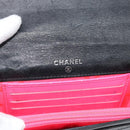 CHANEL Matelasse Cambon Line Wallet Leather Black Silver CC Auth bs36640-13