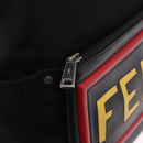 FENDI Backpack Nylon Black Silver Auth bs36641V-17