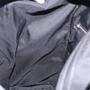 FENDI Backpack Nylon Black Silver Auth bs36641V-21