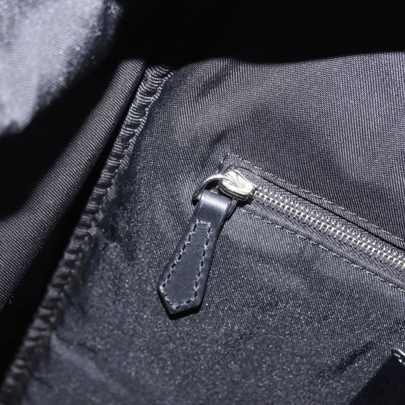 FENDI Backpack Nylon Black Silver Auth bs36641V