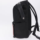 FENDI Backpack Nylon Black Silver Auth bs36641V-4