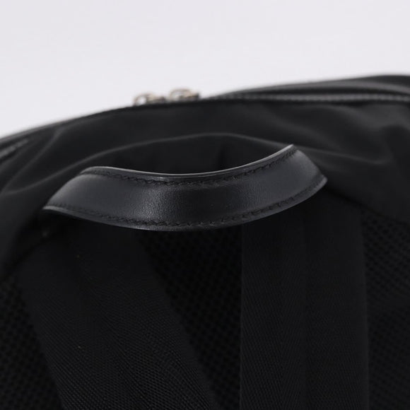 FENDI Backpack Nylon Black Silver Auth bs36641V