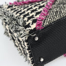 Christian Dior Diorissimo Hand Bag Canvas Black White Auth bs36646V-16