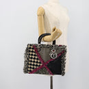 Christian Dior Diorissimo Hand Bag Canvas Black White Auth bs36646V-20