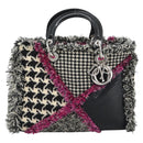 Christian Dior Diorissimo Hand Bag Canvas Black White Auth bs36646V-13