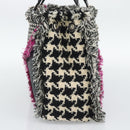 Christian Dior Diorissimo Hand Bag Canvas Black White Auth bs36646V-3