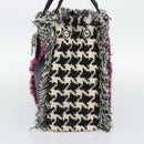 Christian Dior Diorissimo Hand Bag Canvas Black White Auth bs36646V-4