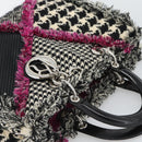 Christian Dior Diorissimo Hand Bag Canvas Black White Auth bs36646V-6