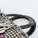 Christian Dior Diorissimo Hand Bag Canvas Black White Auth bs36646V-8