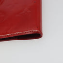 LOUIS VUITTON Monogram Vernis Agenda PM Planner Cover Red R21016 LV Auth bs36647-10