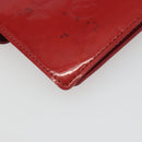 LOUIS VUITTON Monogram Vernis Agenda PM Planner Cover Red R21016 LV Auth bs36647-11