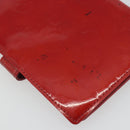 LOUIS VUITTON Monogram Vernis Agenda PM Planner Cover Red R21016 LV Auth bs36647-12