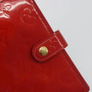 LOUIS VUITTON Monogram Vernis Agenda PM Planner Cover Red R21016 LV Auth bs36647-14