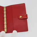 LOUIS VUITTON Monogram Vernis Agenda PM Planner Cover Red R21016 LV Auth bs36647-16