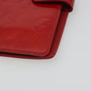 LOUIS VUITTON Monogram Vernis Agenda PM Planner Cover Red R21016 LV Auth bs36647-8