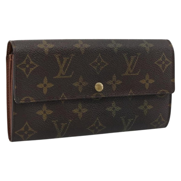 LOUIS VUITTON Monogram Portefeuille Sarah Long Wallet M61734 LV Auth bs36648