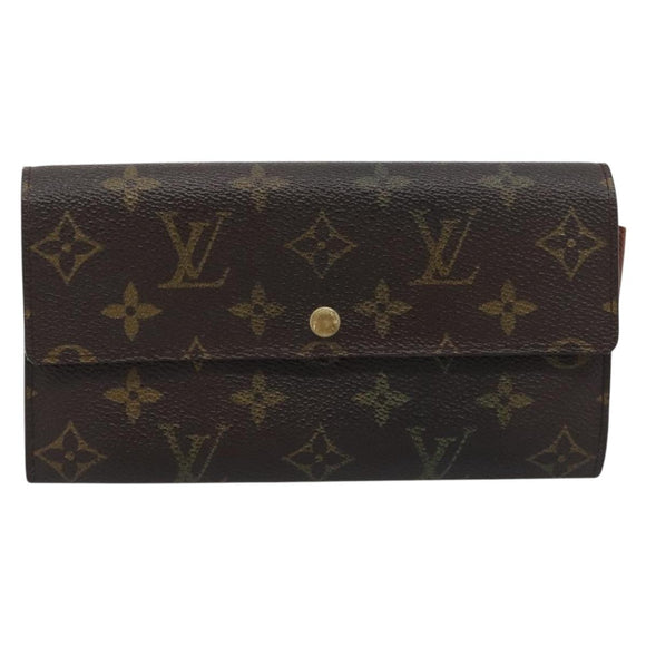 LOUIS VUITTON Monogram Portefeuille Sarah Long Wallet M61734 LV Auth bs36648