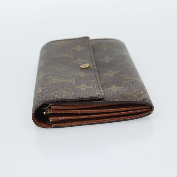 LOUIS VUITTON Monogram Portefeuille Sarah Long Wallet M61734 LV Auth bs36648
