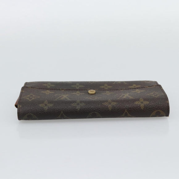 LOUIS VUITTON Monogram Portefeuille Sarah Long Wallet M61734 LV Auth bs36648