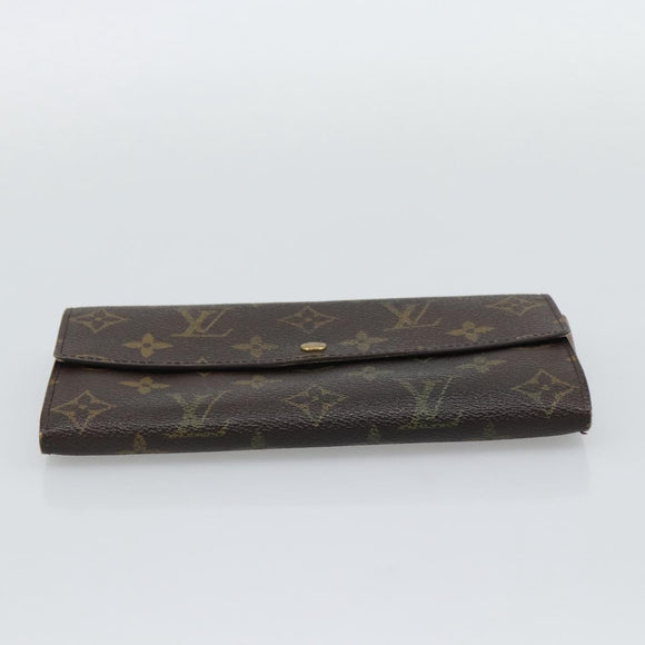 LOUIS VUITTON Monogram Portefeuille Sarah Long Wallet M61734 LV Auth bs36648