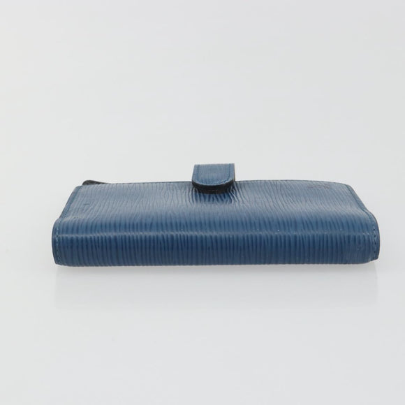 LOUIS VUITTON Epi Agenda PM Day Planner Cover Blue R20055 LV Auth bs36649