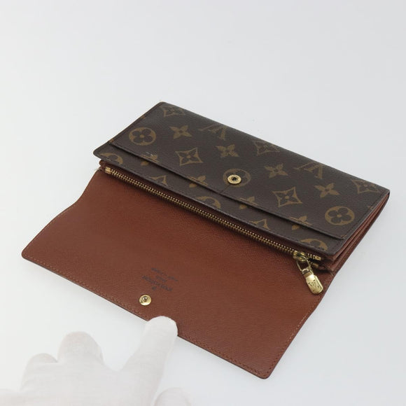 LOUIS VUITTON Monogram Portefeuille Sarah Long Wallet M61734 LV Auth bs36650
