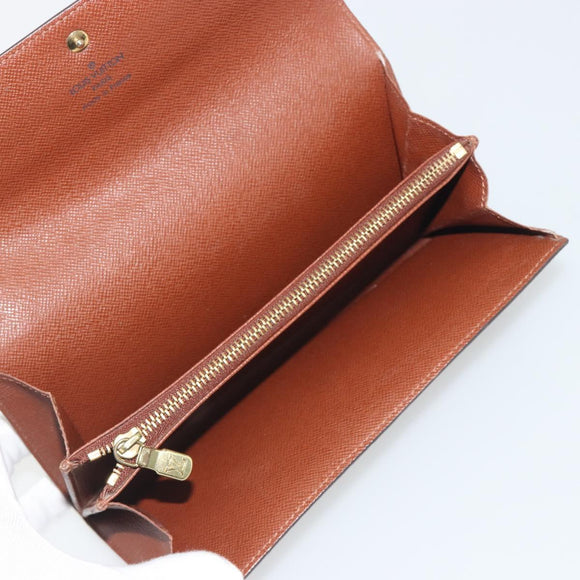 LOUIS VUITTON Monogram Portefeuille Sarah Long Wallet M61734 LV Auth bs36650
