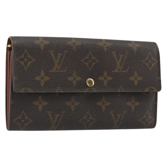 LOUIS VUITTON Monogram Portefeuille Sarah Long Wallet M61734 LV Auth bs36650
