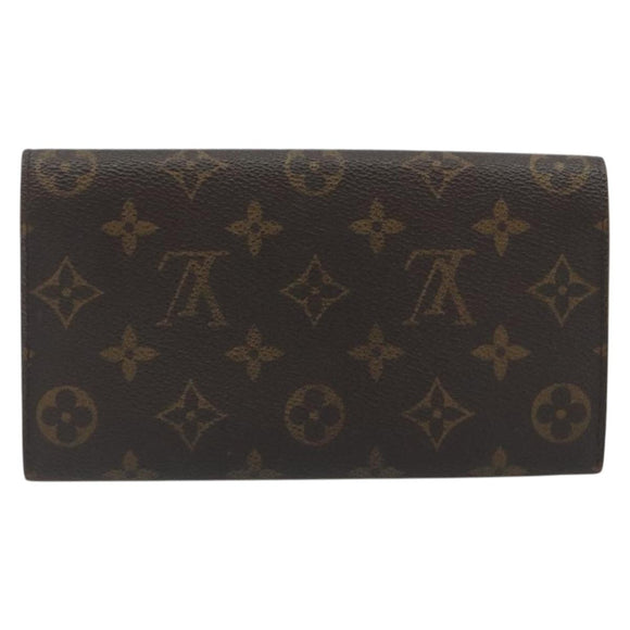 LOUIS VUITTON Monogram Portefeuille Sarah Long Wallet M61734 LV Auth bs36650
