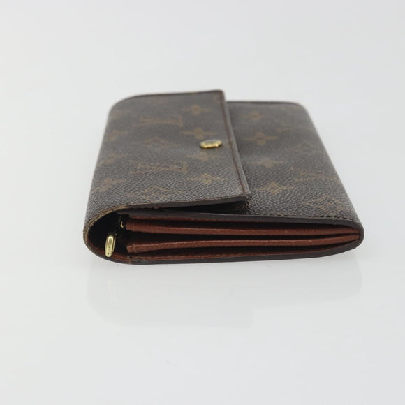 LOUIS VUITTON Monogram Portefeuille Sarah Long Wallet M61734 LV Auth bs36650