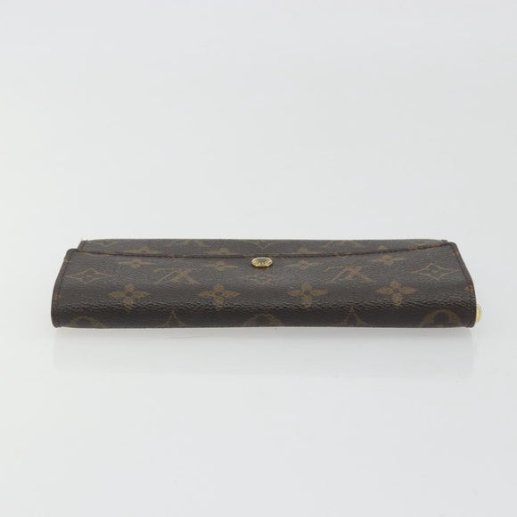 LOUIS VUITTON Monogram Portefeuille Sarah Long Wallet M61734 LV Auth bs36650