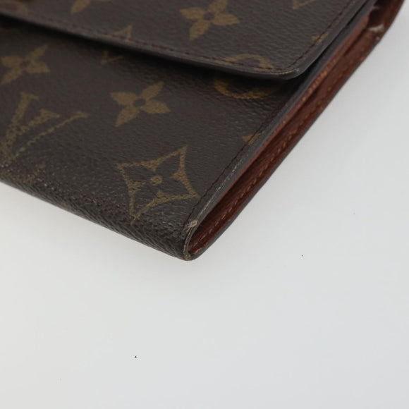 LOUIS VUITTON Monogram Portefeuille Sarah Long Wallet M61734 LV Auth bs36650