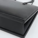 LOEWE Hand Bag Leather Black Auth bs36651-9