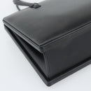 LOEWE Hand Bag Leather Black Auth bs36651-14