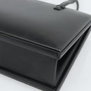 LOEWE Hand Bag Leather Black Auth bs36651-15