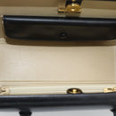 LOEWE Hand Bag Leather Black Auth bs36651-11