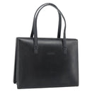 LOEWE Hand Bag Leather Black Auth bs36651-1
