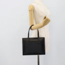 LOEWE Hand Bag Leather Black Auth bs36651-22