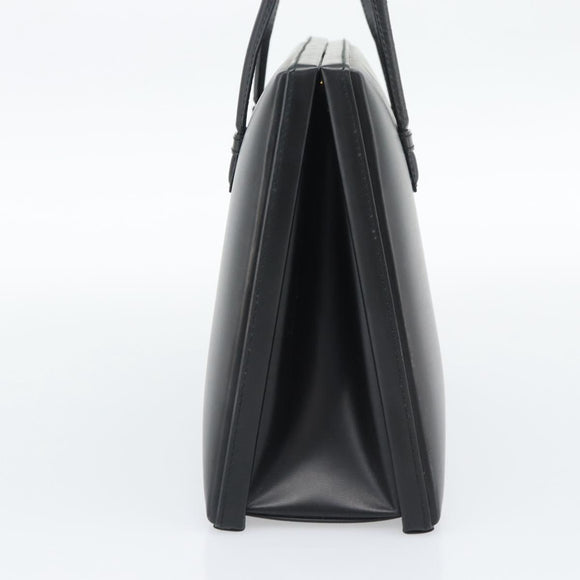 LOEWE Hand Bag Leather Black Auth bs36651