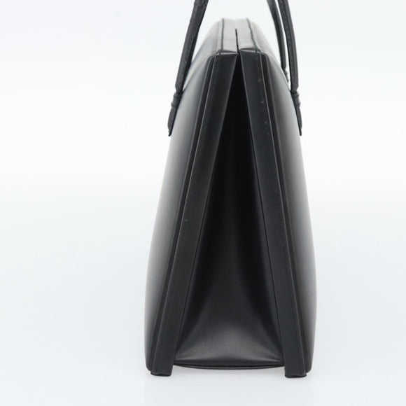 LOEWE Hand Bag Leather Black Auth bs36651