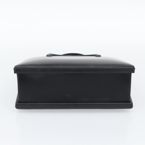 LOEWE Hand Bag Leather Black Auth bs36651