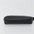 CHANEL COCO Mark Pouch Caviar Skin Black Gold CC Auth bs36652-6