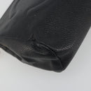CHANEL COCO Mark Pouch Caviar Skin Black Gold CC Auth bs36652-14