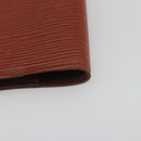 LOUIS VUITTON Epi Agenda PM Day Planner Cover Brown R20053 LV Auth bs36653-15