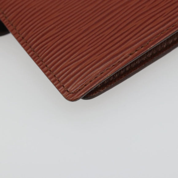 LOUIS VUITTON Epi Agenda PM Day Planner Cover Brown R20053 LV Auth bs36653