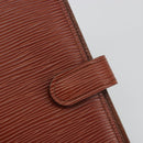 LOUIS VUITTON Epi Agenda PM Day Planner Cover Brown R20053 LV Auth bs36653-17