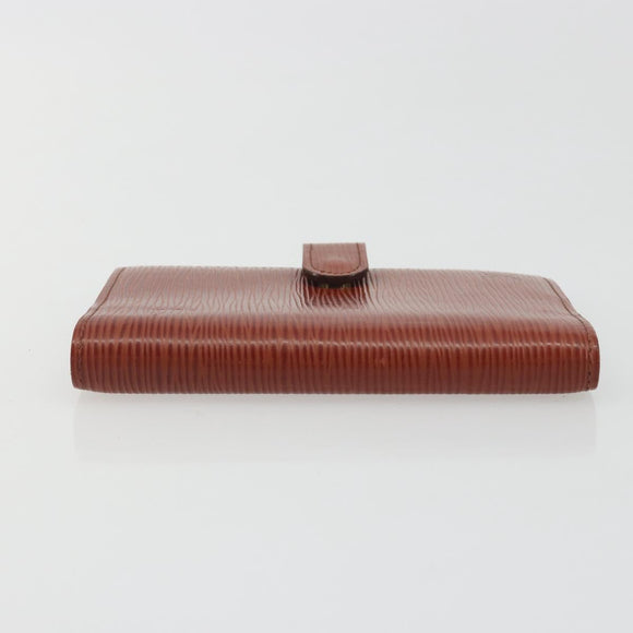 LOUIS VUITTON Epi Agenda PM Day Planner Cover Brown R20053 LV Auth bs36653